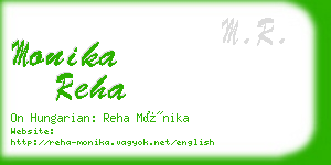 monika reha business card